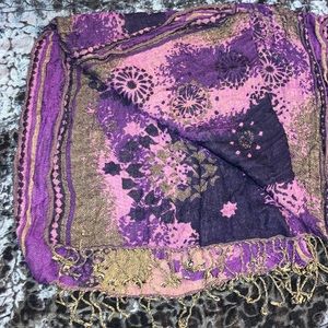 Purple Indian shawl